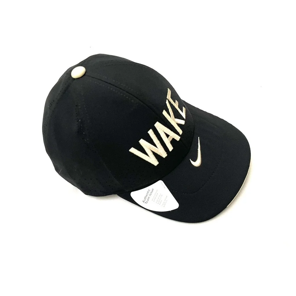 NEW Wake Forest TEAM ISSUED Nike On-Field Lightweight Hat Black One‎ Size